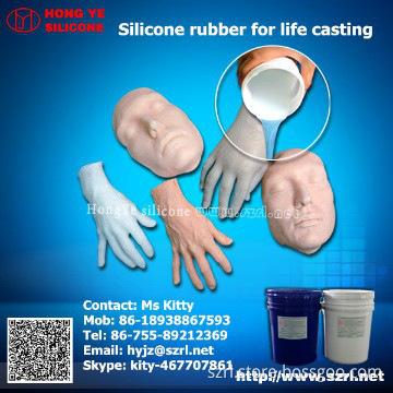 RTV addition cure silicone rubber for life casting,silicone material